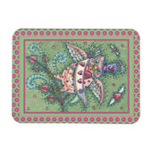 MAGNET FLEXIBLE COUPLE WHIMSICAL HOOTS N' HEARTS CUPID CHOUETTE VA (Horizontal)