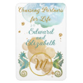 Magnet Flexible Couple's Cruising Partners for Life Seahorses (Vertical)