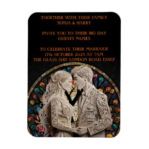 Magnet Flexible couples mariages personnalisés