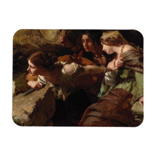 Magnet Flexible Courage, anxiété et désespoir, regarder la bata