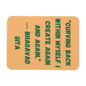 Magnet Flexible Courbe de retour dans mon propre Bhagavad Gita (Horizontal)