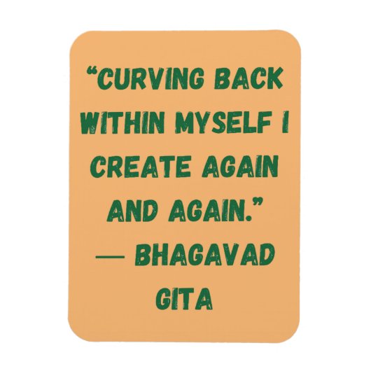 Magnet Flexible Courbe de retour dans mon propre Bhagavad Gita (Vertical)