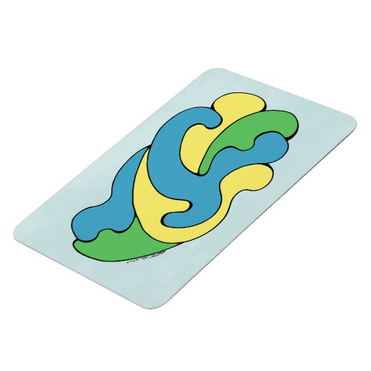 Magnet Flexible Courbes d'insertion (Jaune, Bleu, Vert) (Côté Gauche)