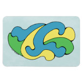 Magnet Flexible Courbes d'insertion (Jaune, Bleu, Vert) (Horizontal)