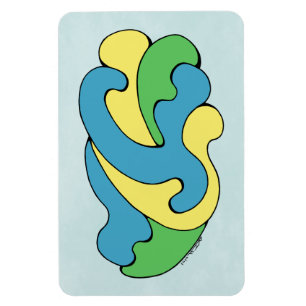 Magnet Flexible Courbes d'insertion (Jaune, Bleu, Vert)