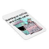 Magnet Flexible Courir sur le café et les cartes de crédit (Côté Droit)