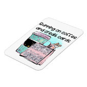 Magnet Flexible Courir sur le café et les cartes de crédit (Côté Gauche)