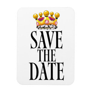Magnet Flexible Couronne de mariage pour sauvegarde de la date