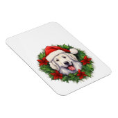 Magnet Flexible Couronne de Noël Kuvasz (Côté Droit)