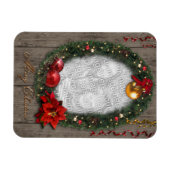 Magnet Flexible Couronne de Noël personnalisable (Horizontal)