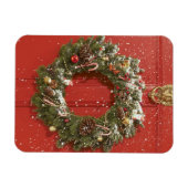 Magnet Flexible Couronne de Noël suspendue à une porte (Horizontal)