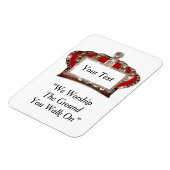 Magnet Flexible Couronne royale personnalisée (Côté Gauche)