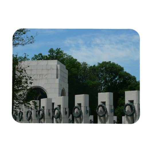Magnet Flexible Couronnes du mémorial de la Seconde Guerre mondial (Horizontal)