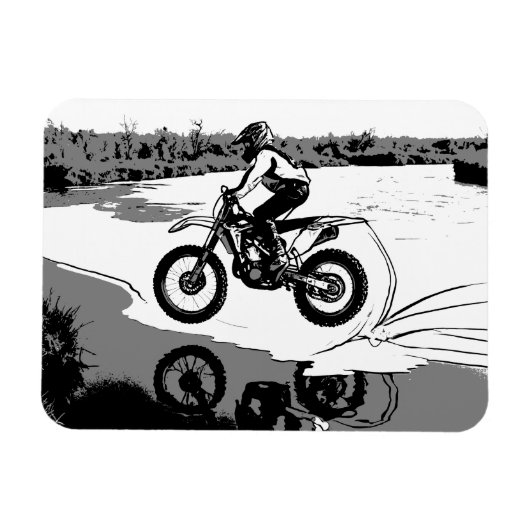 Magnet Flexible Course à travers l'eau - Motocross Rider (Horizontal)