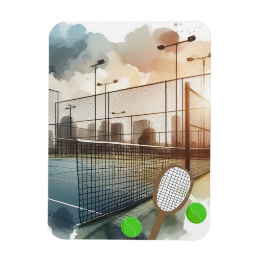 Magnet Flexible Court de tennis et raquette (Vertical)