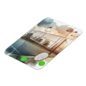 Magnet Flexible Court de tennis et raquette (Côté Gauche)