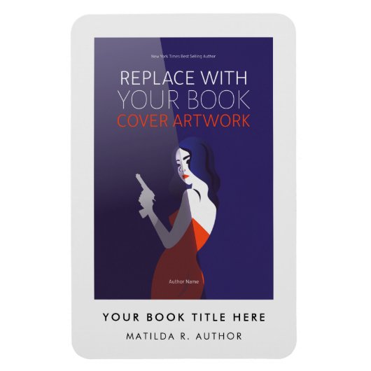 Magnet Flexible Couverture du livre | Auteur Lancement du livre Pr (Vertical)