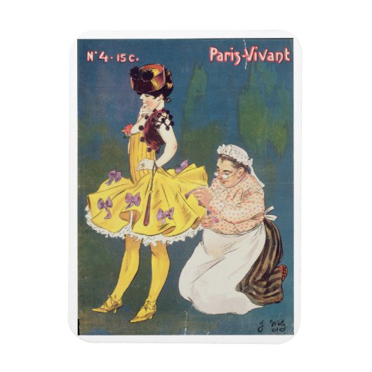 Magnet Flexible Couverture du magazine "Paris-Vivant", 1901 (éclai (Vertical)