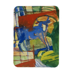 Magnet Flexible Cow bleue, 1914 (tempera sur le papier)