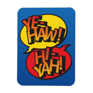 Magnet Flexible Cowboy contre ninja pop art - primaire