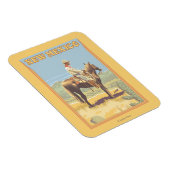 Magnet Flexible Cowboy (Vue latérale)Nouveau-Mexique (Côté Droit)