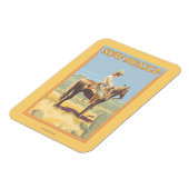 Magnet Flexible Cowboy (Vue latérale)Nouveau-Mexique (Côté Gauche)