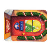 Magnet Flexible Cozy Red Front Door (Horizontal)