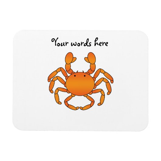 Magnet Flexible Crabe orange (Horizontal)