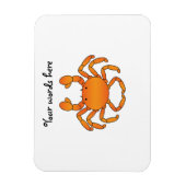 Magnet Flexible Crabe orange (Vertical)