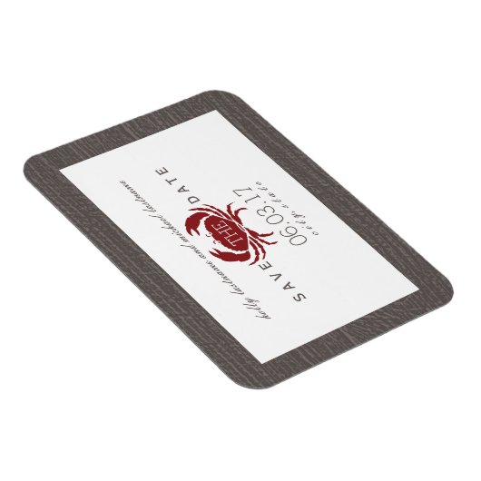 Magnet Flexible Crabe rustique Enregistrer l'aimant Date (Côté Droit)