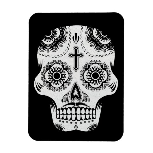 Magnet Flexible Crâne à sucre moustache (Vertical)