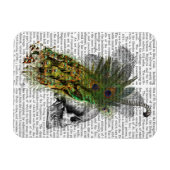 Magnet Flexible Crâne avec tête de plume (Horizontal)