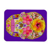 Magnet Flexible Crâne de fleurs 4 - Tropical (Horizontal)