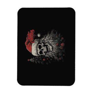 Magnet Flexible Crâne de squelette Noël joyeux drôle Santa apparié