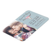 Magnet Flexible Crâne de vache rustique Aquarelle florale B photo (Côté Gauche)