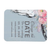 Magnet Flexible Crâne de vache rustique Boho floral Blush Modifier (Horizontal)