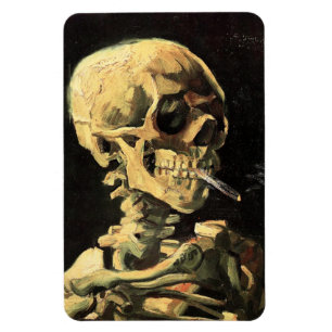 Magnet Flexible Crâne de Van Gogh avec l'aimant brûlant de