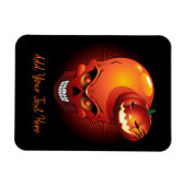 Magnet Flexible Crâne d'Halloween et Citrouille (Horizontal)