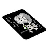 Magnet Flexible Crâne et os croisés Enregistrer l'aimant Date (Côté Droit)