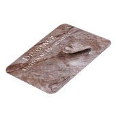 Magnet Flexible Crâne et squelette de Camarasaurus, Dinosaure, Uta (Côté Gauche)