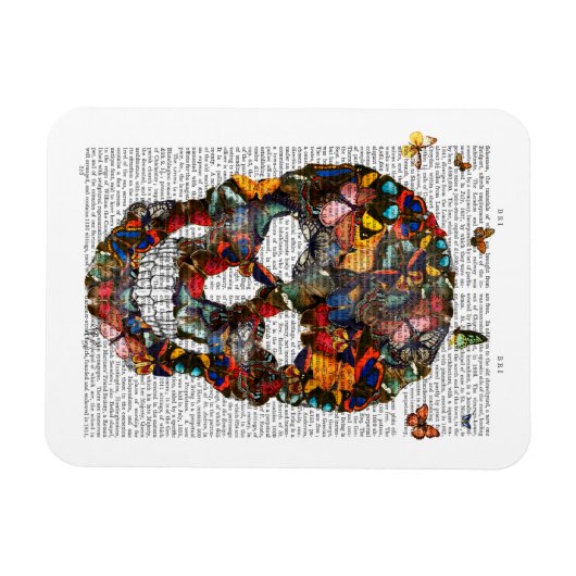 Magnet Flexible Crâne papillon (Horizontal)