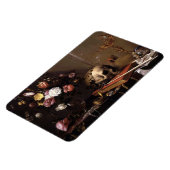 Magnet Flexible Crâne vintage et aimant Rose (Côté Gauche)