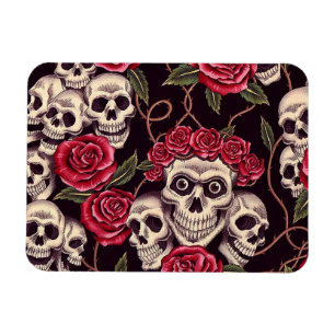 Magnet Flexible Crânes et roses