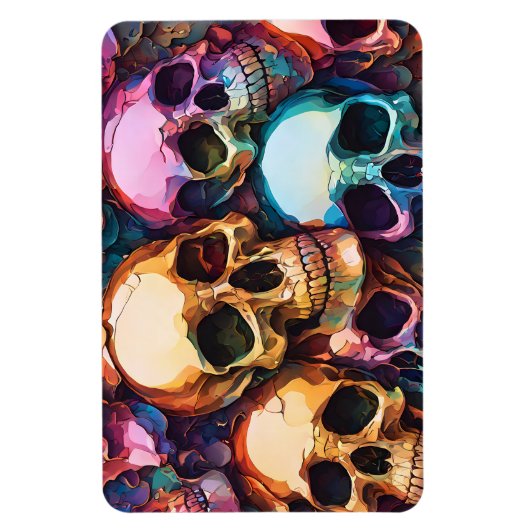 Magnet Flexible Crânes funky (Vertical)