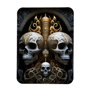 Magnet Flexible Crânes Horreur gothique Goth Art surréel