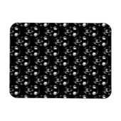 Magnet Flexible Crânes noirs tombés (Horizontal)