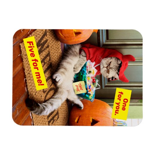 Magnet Flexible Cranky Devil Cat (Horizontal)