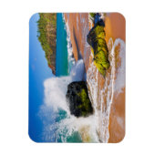Magnet Flexible Crash des vagues sur la plage, Hawaii (Vertical)