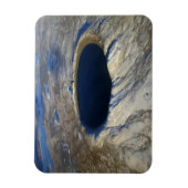 Magnet Flexible Cratère aérienne Pingualuit, Québec, Canada. (Vertical)