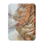 Magnet Flexible Cratère du Vésuve à partir d'un dessin original (Vertical)